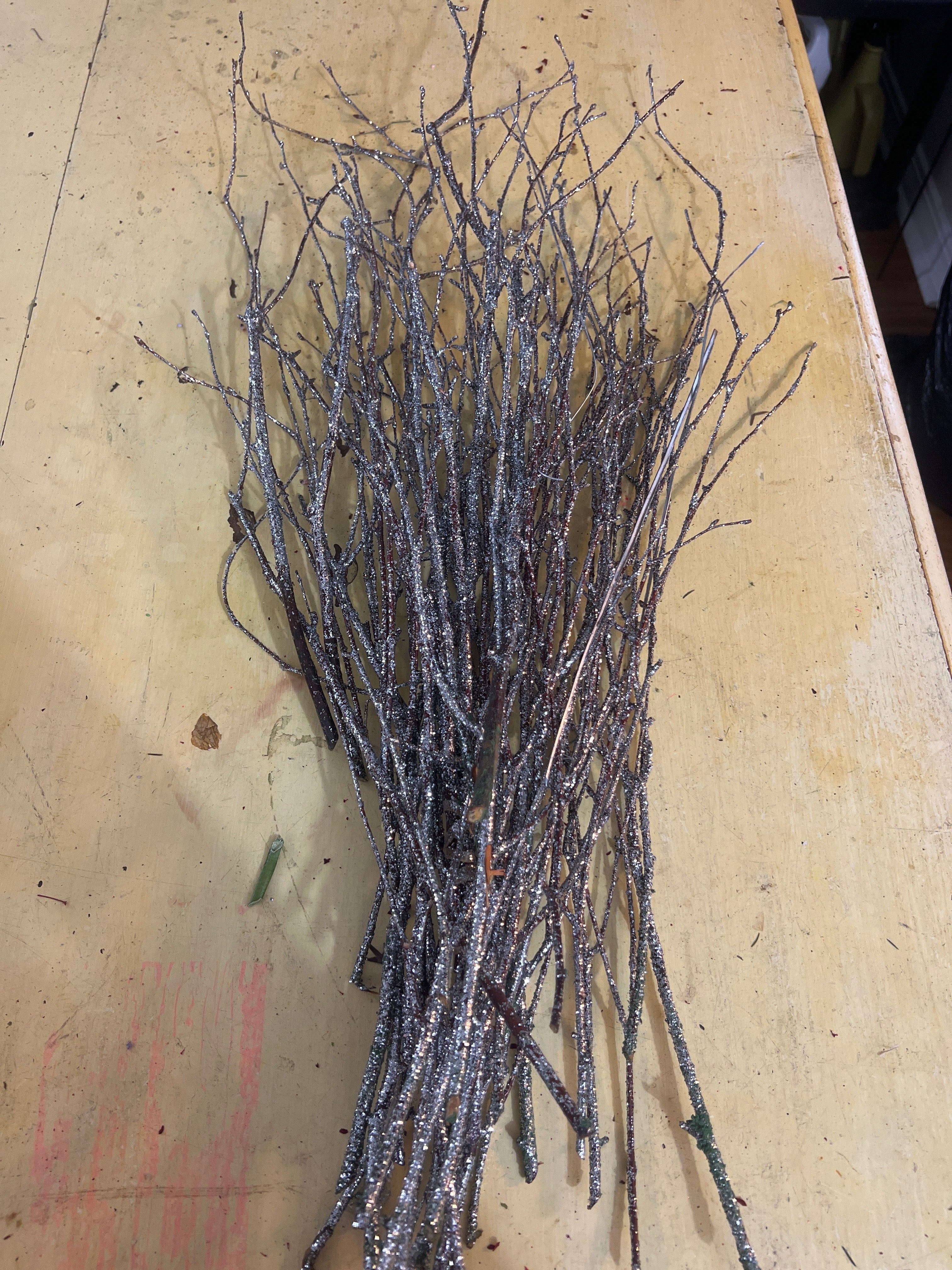 Silver Sparkle Branches