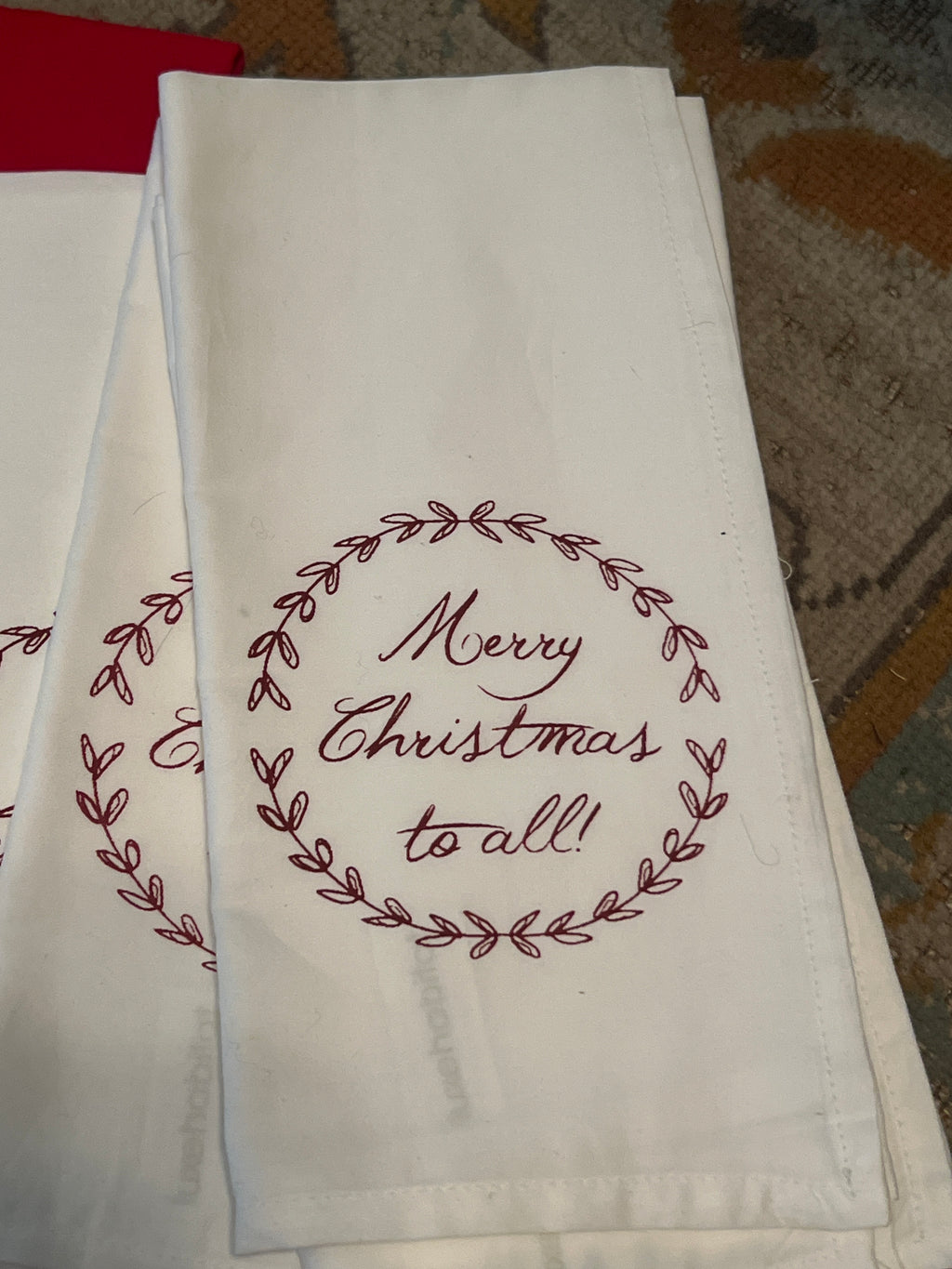 Lot of Christmas Tea Towels