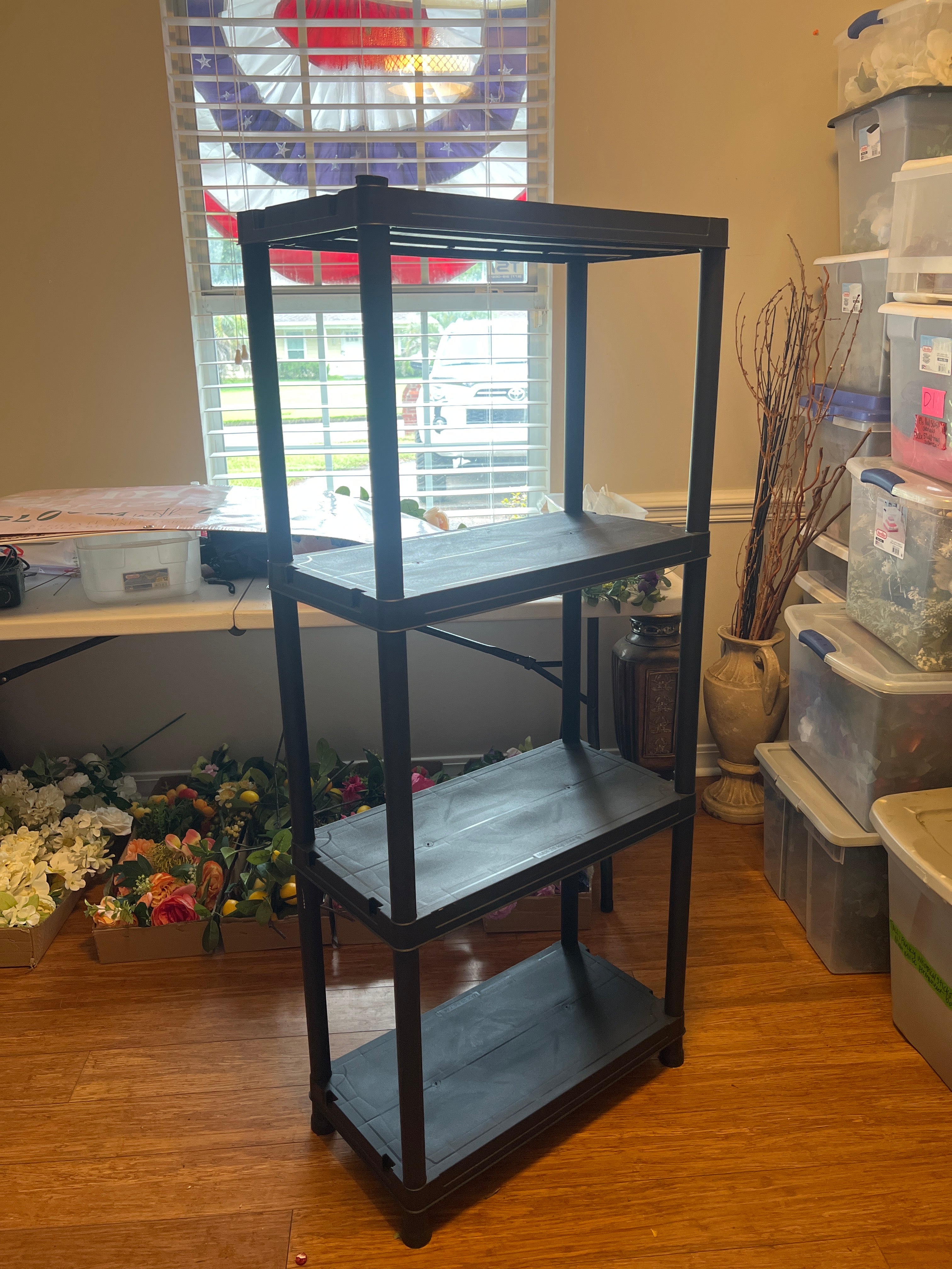 Black shelf