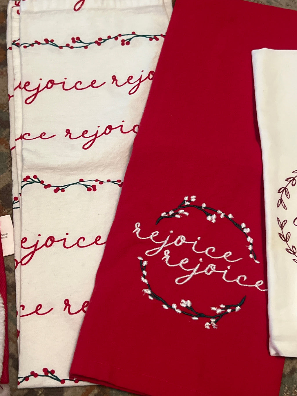 Lot of Christmas Tea Towels
