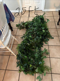 Greenery Permanent Botanical Garland with Lights-25ft Long