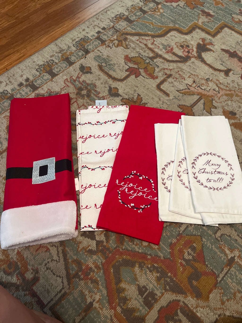 Lot of Christmas Tea Towels