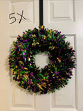 Mardi Gras Wreath