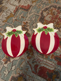 Christmas Decorative salad plate size dish set of 2