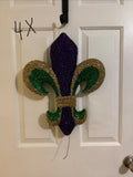 Mardi Gras Fleur de lis - LOT of 4