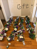 Mardi Gras Custom Made Garland-6ft with lights