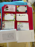 Floral Cards & Envelopes (sold as lot)