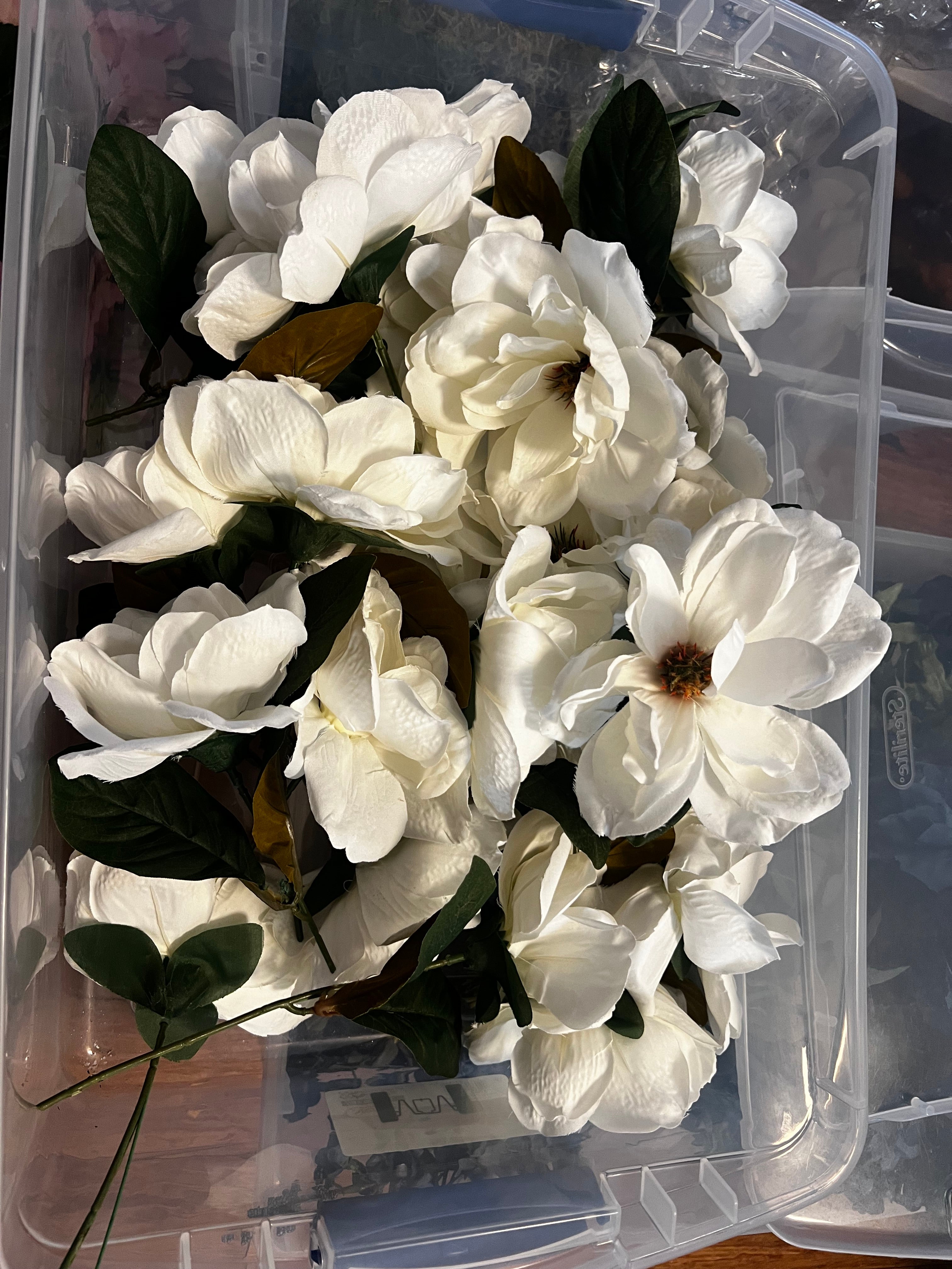 Box of Artificial Magnolias