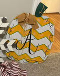 Pumpkin Door Sign with "A"