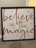 Believe In the Magic Of Christmas LARGE Wall Hanging